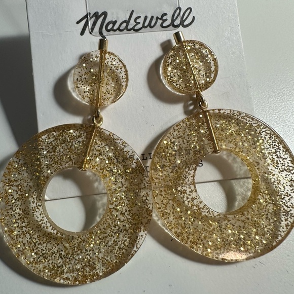 Madewell Gold Circle Statement Earrings - Picture 6 of 8